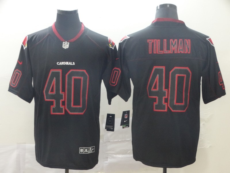 Men's Arizona Cardinals Pat Tillman #40 Black Alternate Jersey